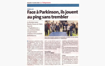 Ping PARKINSON  nouvelle section MSMTT Sport Santé