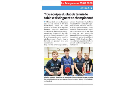 MSMTT dans Le Télégramme le 15 01 2026